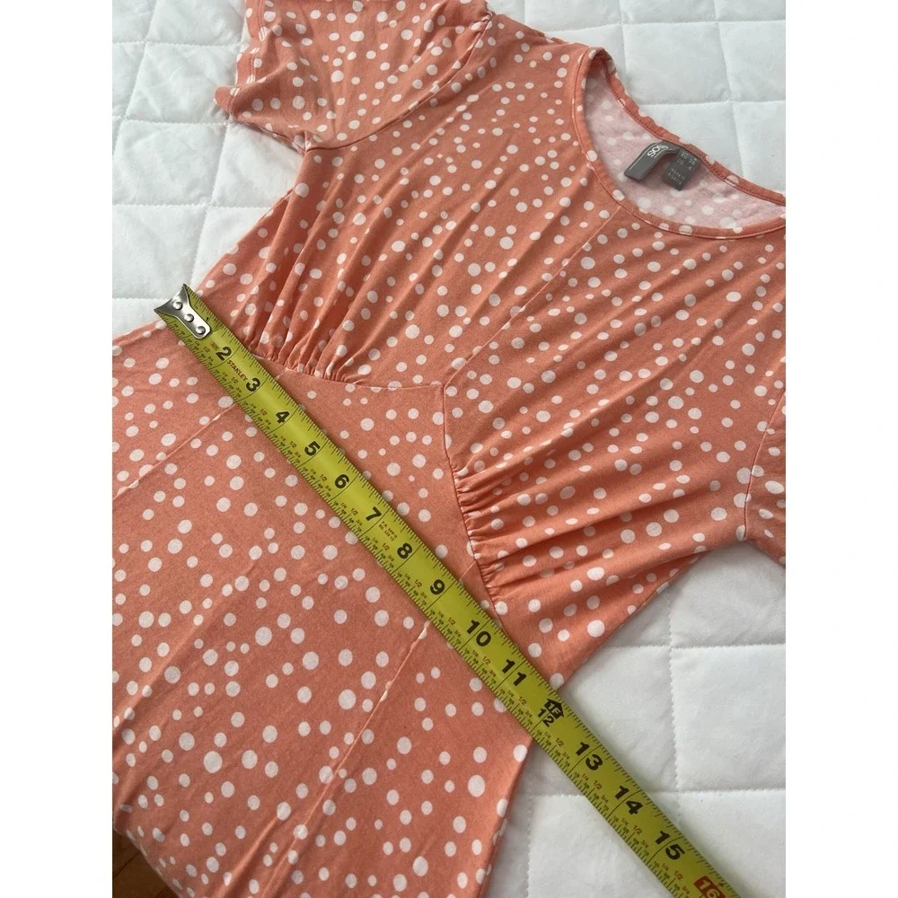 ASOS Orange Polka Dot Skater Dress Women‎ Size 4 Fit Flare Summer Retro Coquette - Picture 7 of 9
